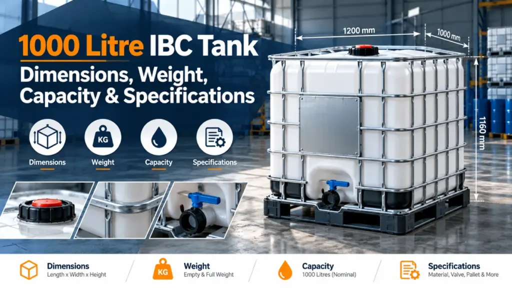 1000 litre IBC tank dimensions