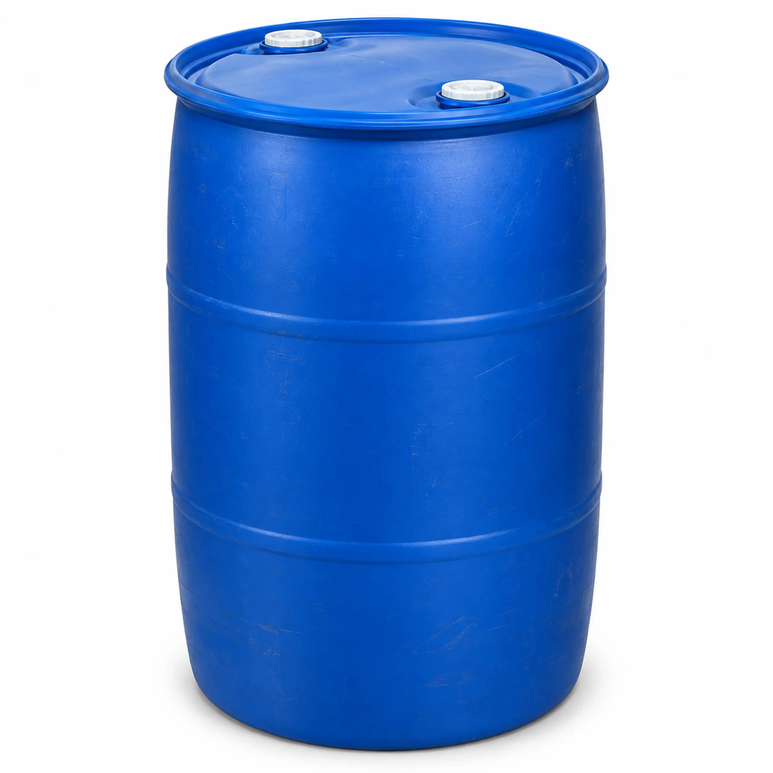 Refurbished 200 litre close top blue HDPE drum by Gajera Enterprise