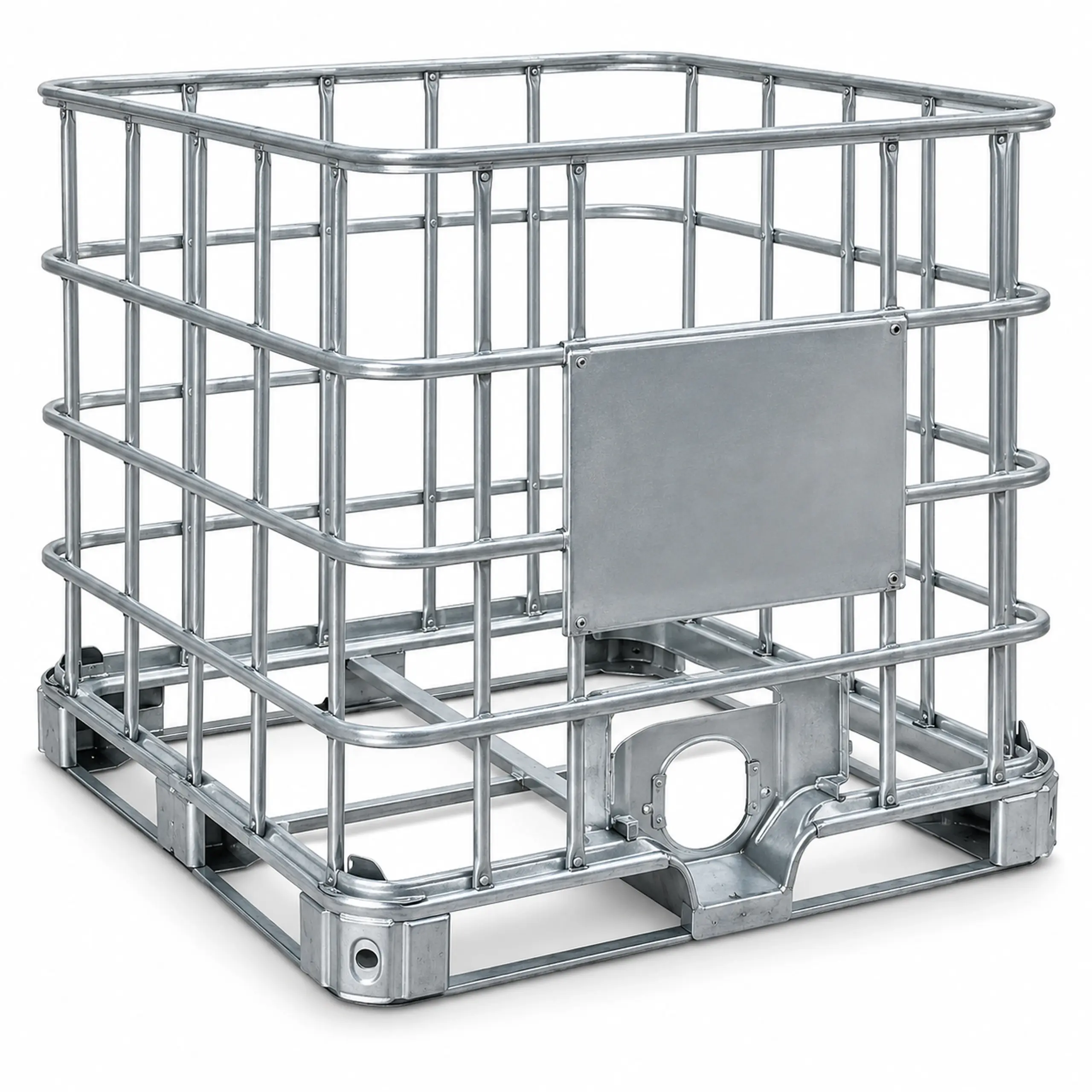 Galvanized steel IBC tank cage by Gajera Enterprise